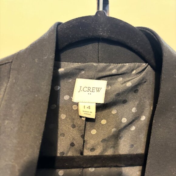 J. Crew Broadway Black Hook Eye Closure Blazer - Picture 5 of 13